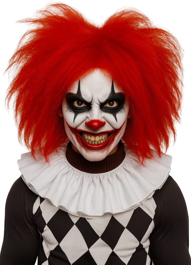 PELUCA PAYASO ROJA AFRO BL REF 4298