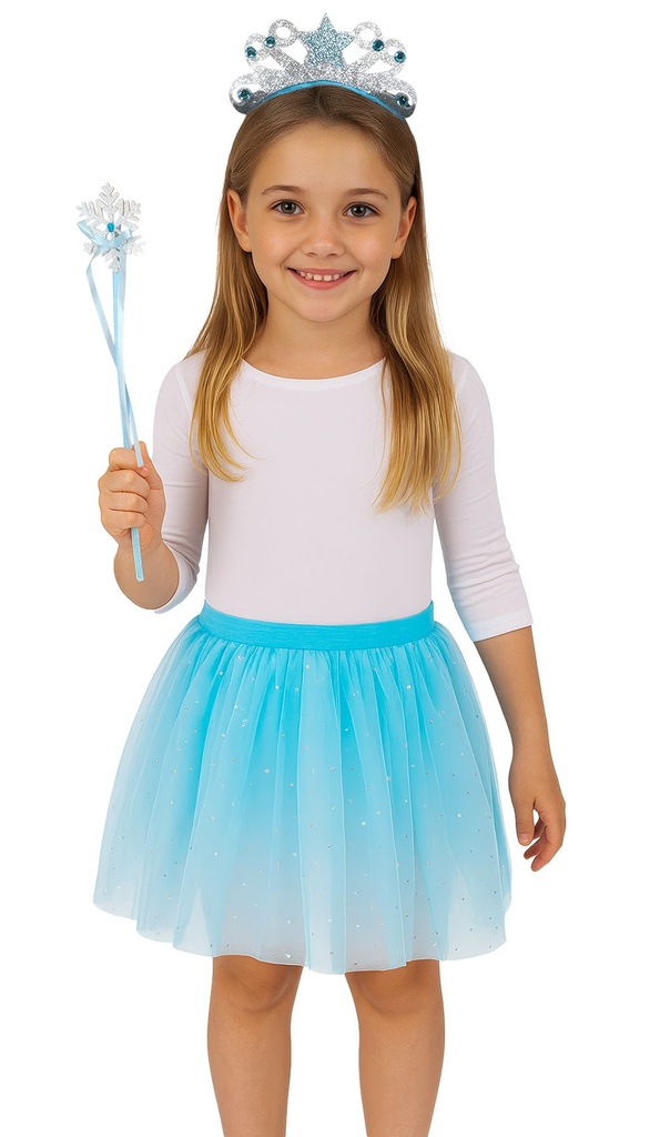 ACCESORIO AZUL DIADEMA,VARITA Y TUTU INFANTIL BL REF 17064