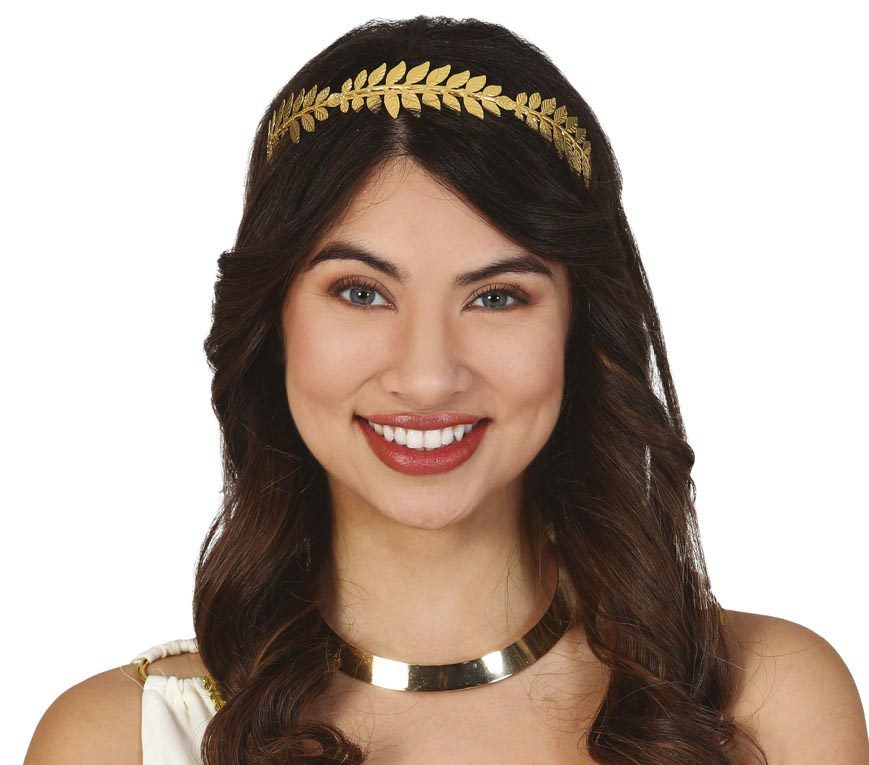 DIADEMA ROMANA METALICA BL REF 13474