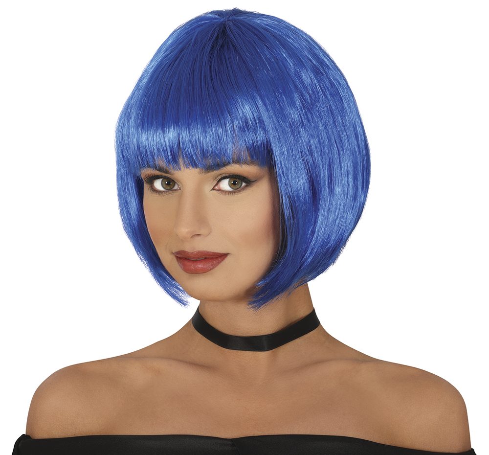 PELUCA MEDIA MELENA AZUL 100GR BL REF.4445