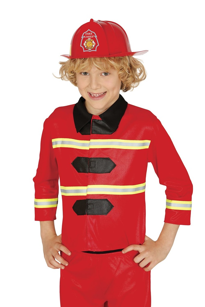 CASCO BOMBERO INFANTIL ROJO BL REF 13366