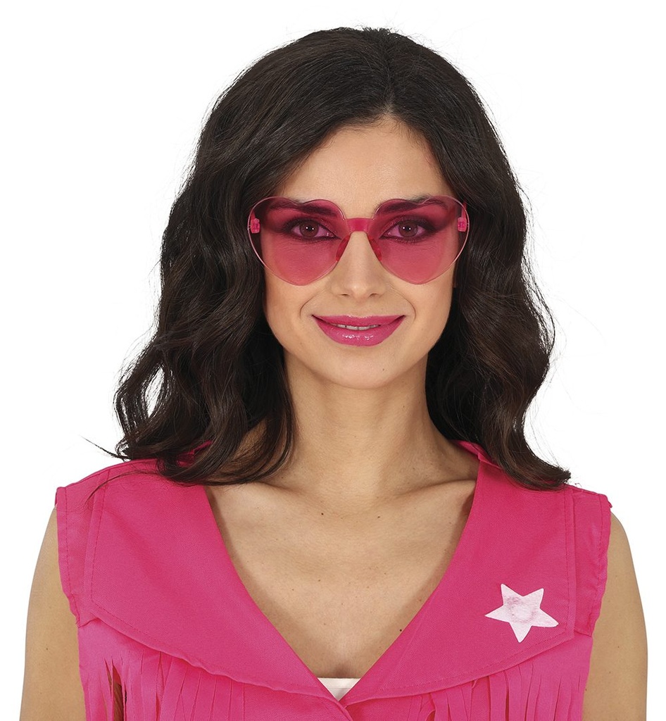 GAFAS TRANSPARENTES CORAZON ROSA BL REF 18037