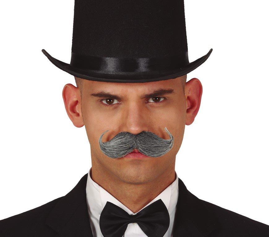 BIGOTE INGLES GRIS BL REF 11580