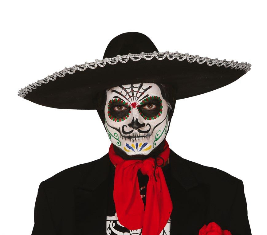 SOMBRERO MEXICANO FIELTRO NEGRO 55 CM REF 13944