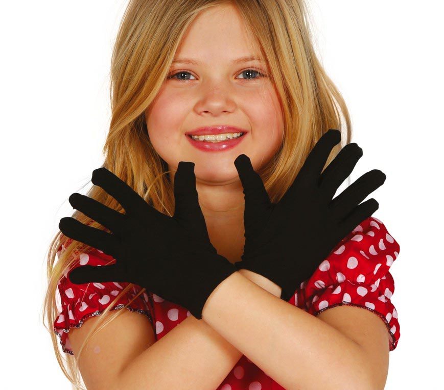 GUANTE NEGRO INFANTIL 18 CMS BL  REF.18542