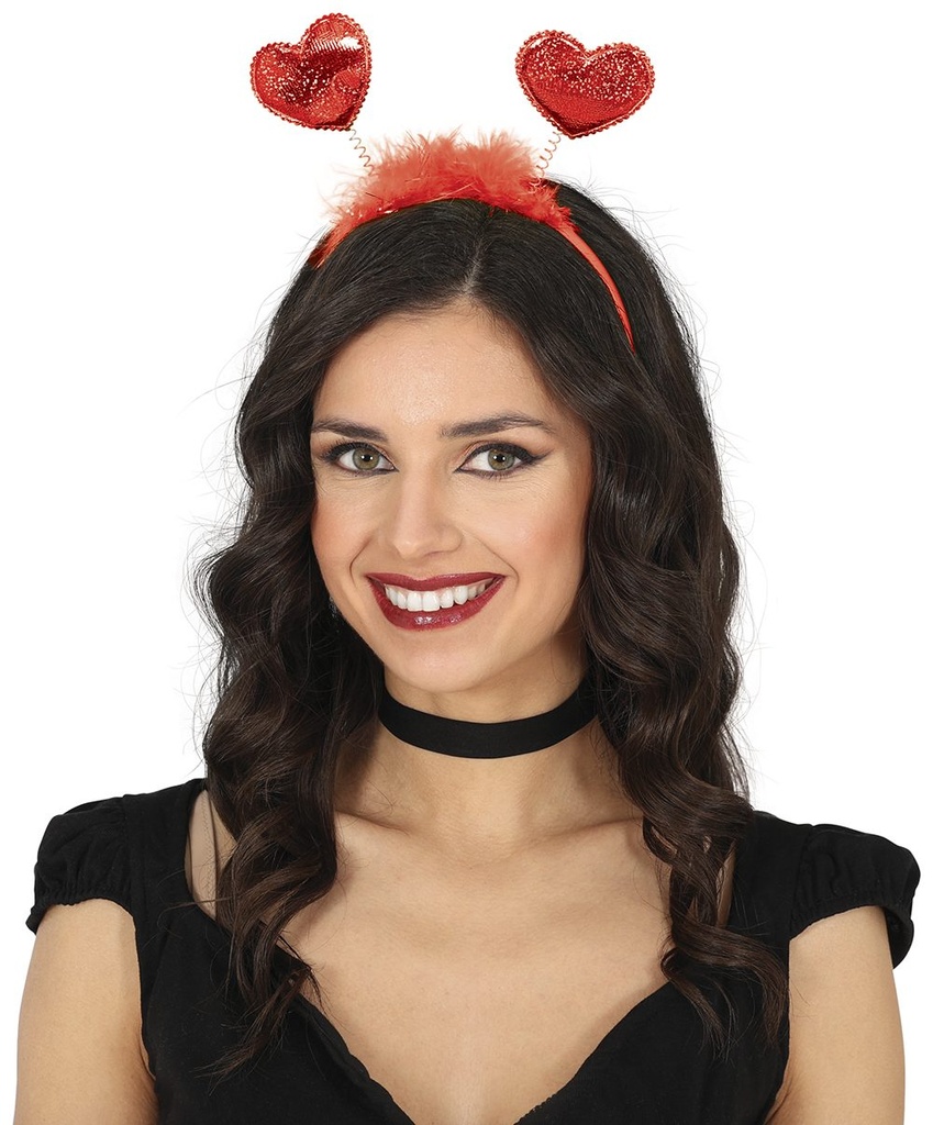 DIADEMA CORAZONES ADULTA BL REF 23018