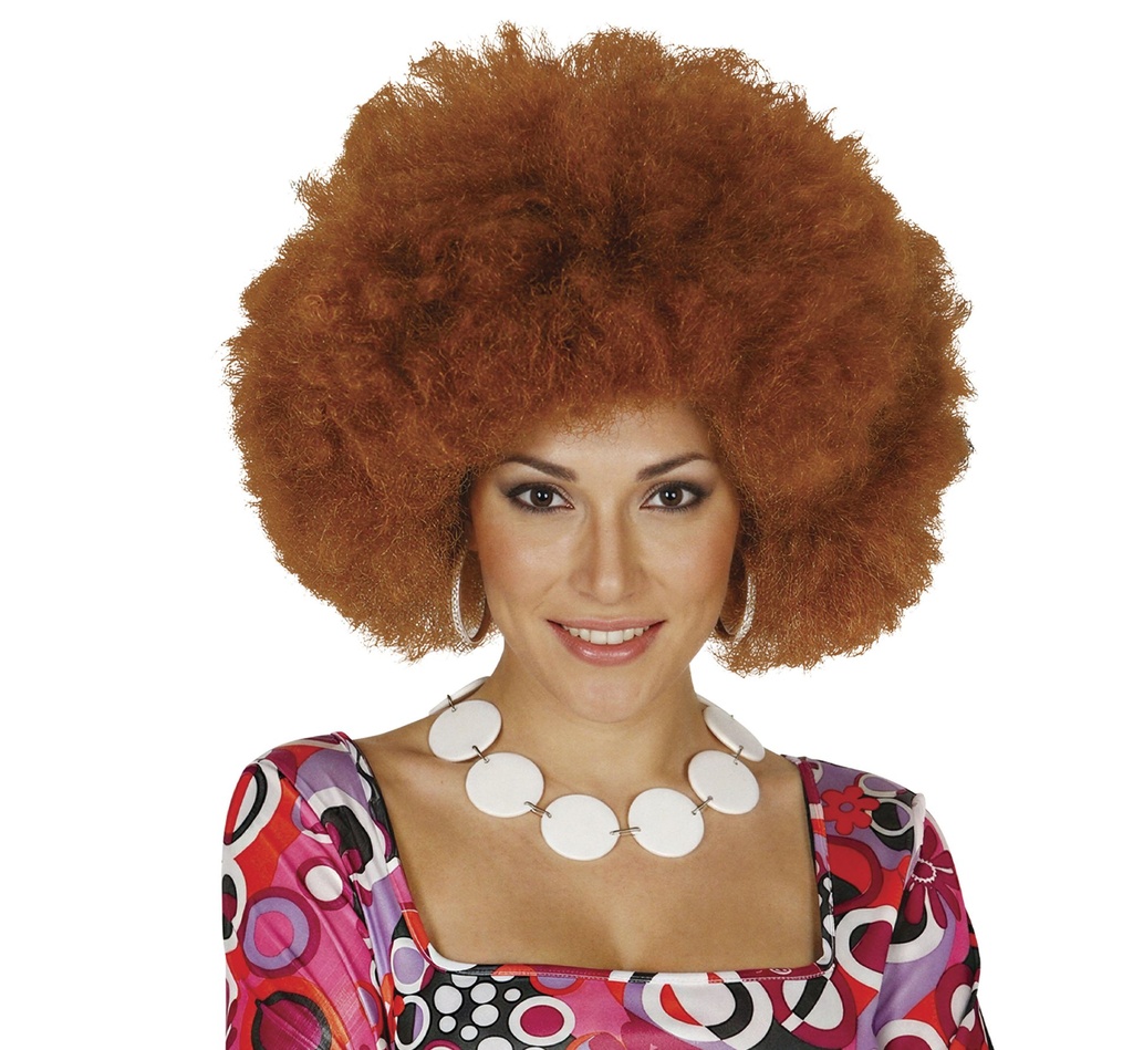 PELUCA AFRO CASTAÑA EXTRA BL REF 4008