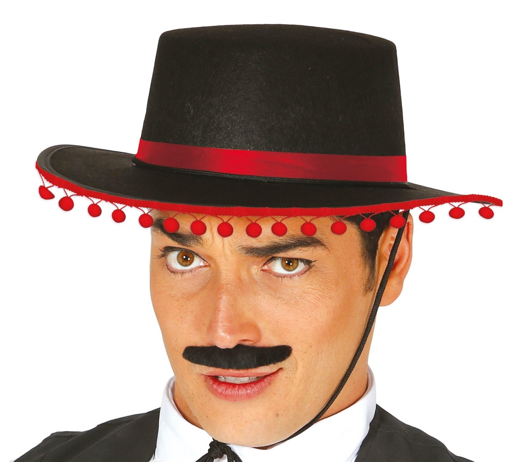 SOMBRERO CORDOBES CON BORLAS REF 13452