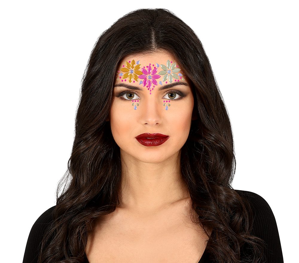 JOYAS FACIALES FLORES NEON BL REF 15886