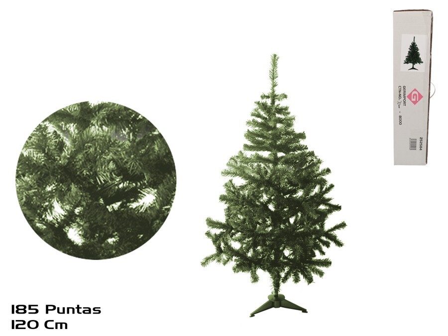 [138369] ARBOL NAVIDAD VERDE 185 PUNTAS 120 CM