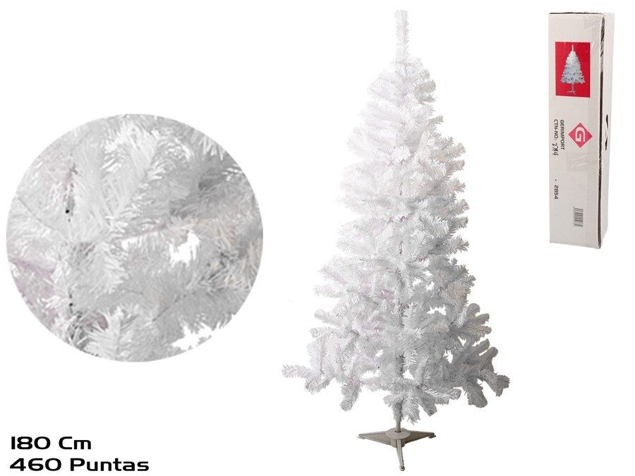 [138373] ARBOL NAVIDAD BLANCO 460 PUNTAS 180 CM