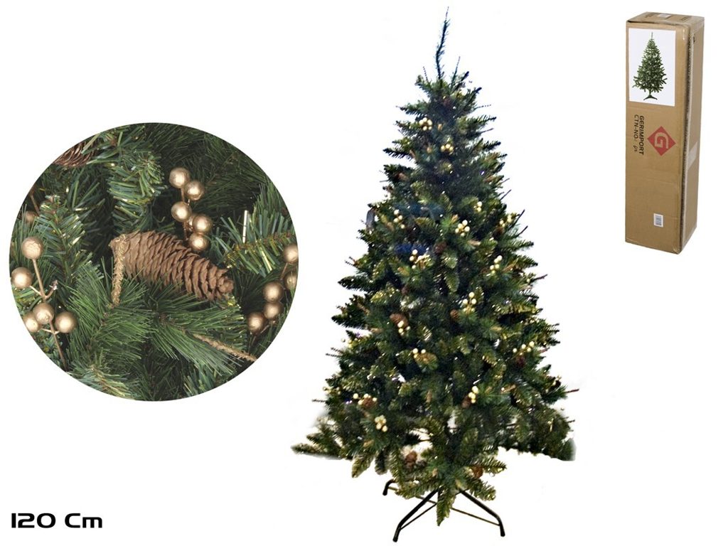 [138379] ARBOL NAVIDAD DECOR ORO 318 PUNTAS 120 CM