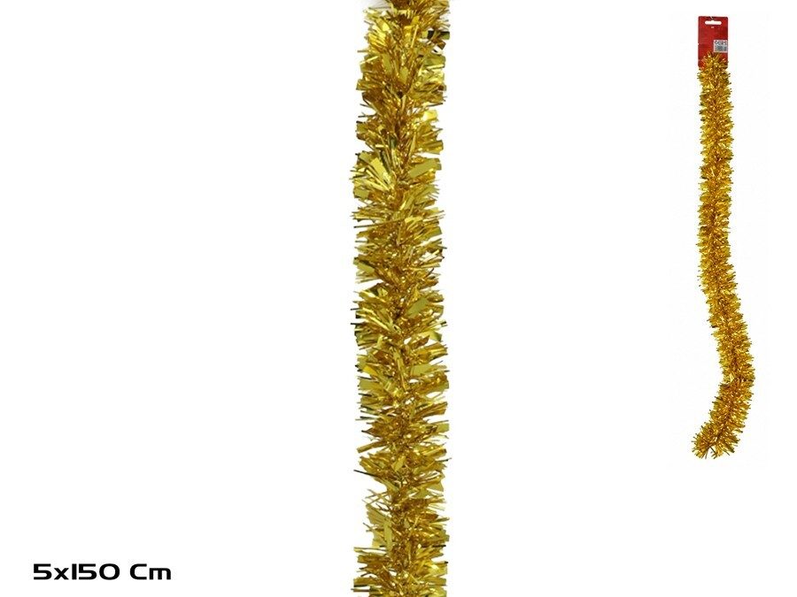 [138395] MINI BOA PUNTA ANCHA ORO 5 CM X 1.50 CM