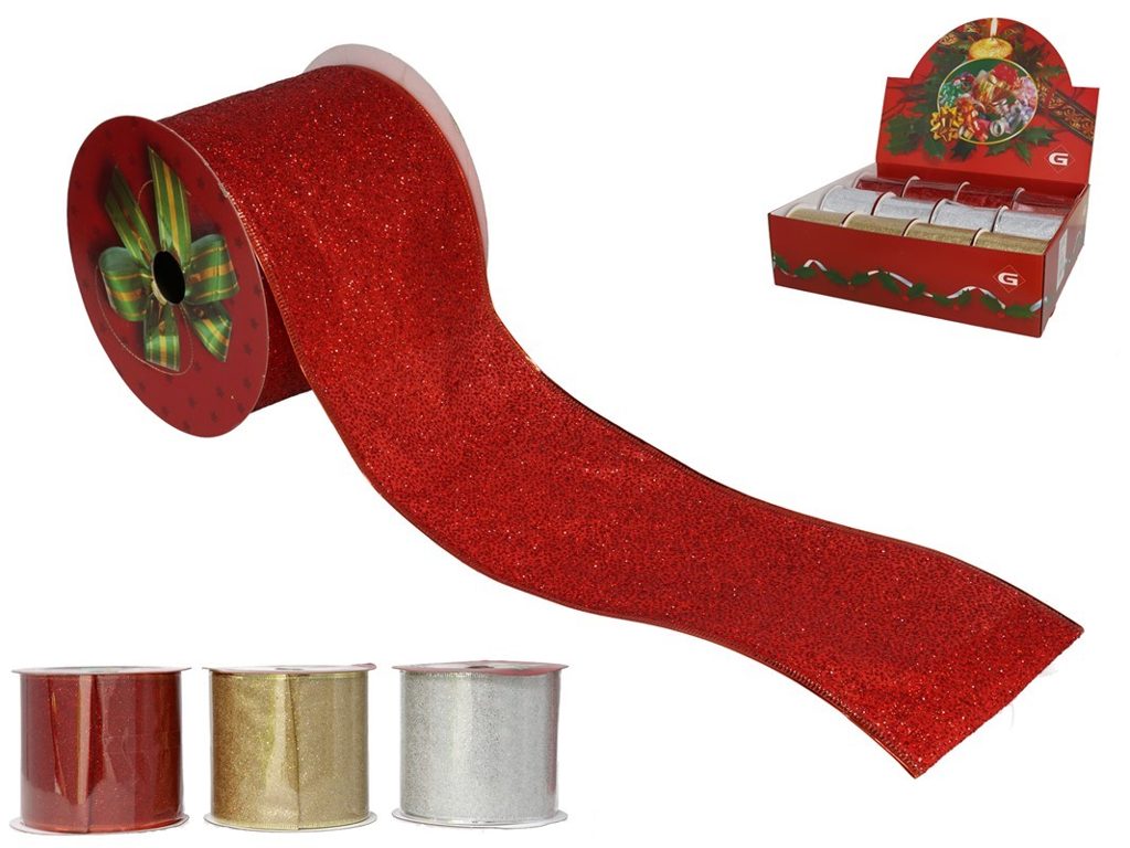 [138480] CINTA PURPURINA 3 SURTIDOS 10 CM X 5.4 MTS