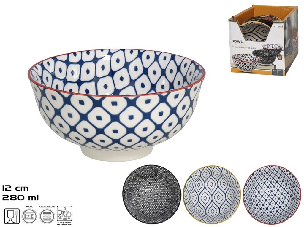 [126954] BOWL PORCELANA CADIZ 12 CM