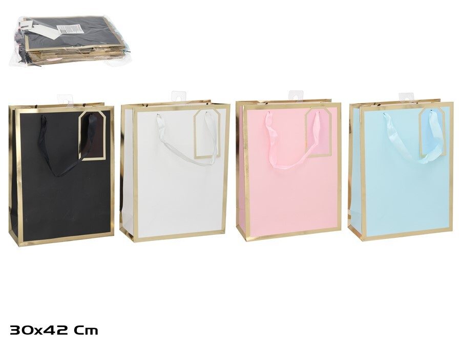 [145391] BOLSA REGALO LUXE SURTIDA 30 X 42 X 12 CM