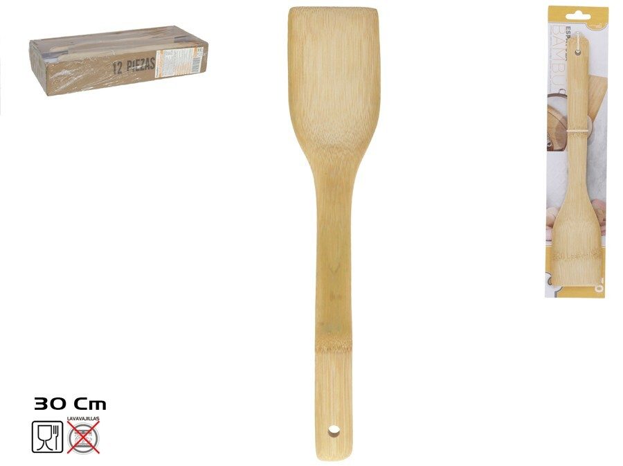 [111075] ESPÁTULA BAMBÚ 30 CM RECTA