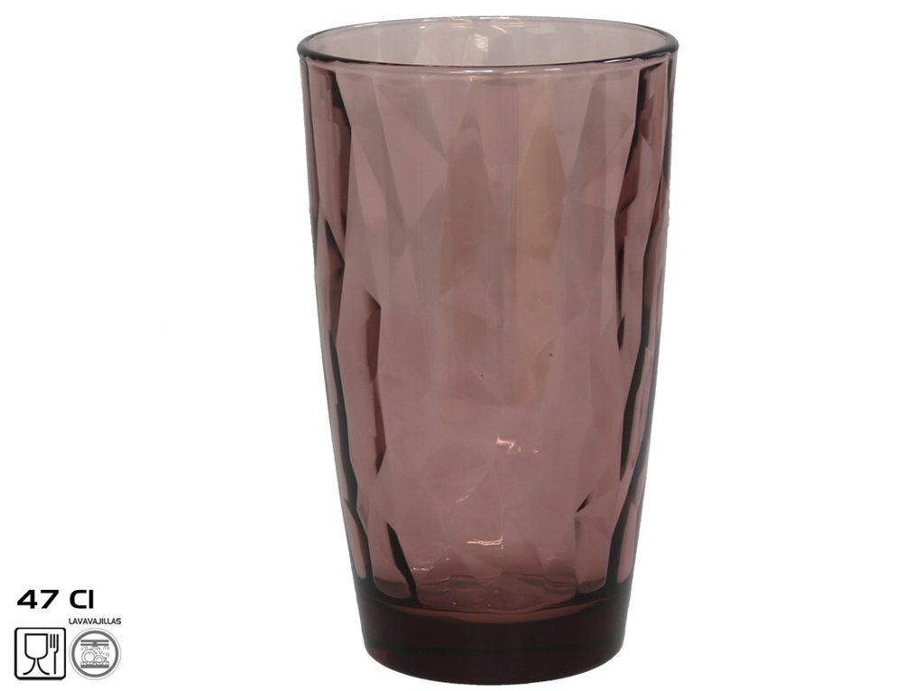 [144676] VASO CRISTAL DIAMOND BORMIOLI ROCK PURPLE 47 CL 6 UDS