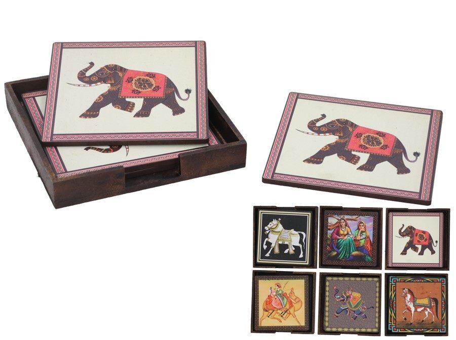 [144710] POSAVASOS AMARA SET DE 4 UDS 10,5 X 10,5 X 1,5 CM.REF 434209