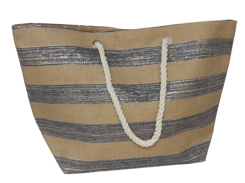 [142119] BOLSO PLAYA DIVINA AZUL CON CIERRE MAGNETICO