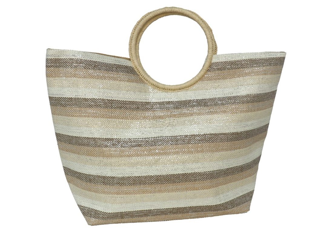 [142121] BOLSO PLAYA PERLA NATURAL CON CIERRE MAGNETICO