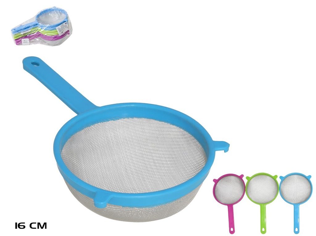 [144172] COLADOR PLASTICO SURTIDO ALICE 16 CM