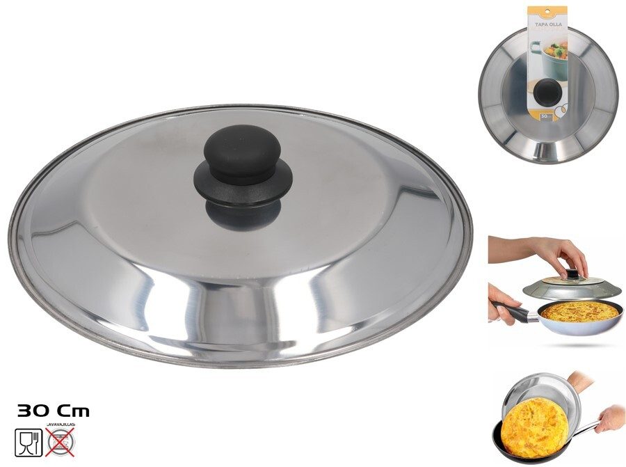 [144195] TAPA VOLTEADORA TORTILLA INOX DIA 30 CM