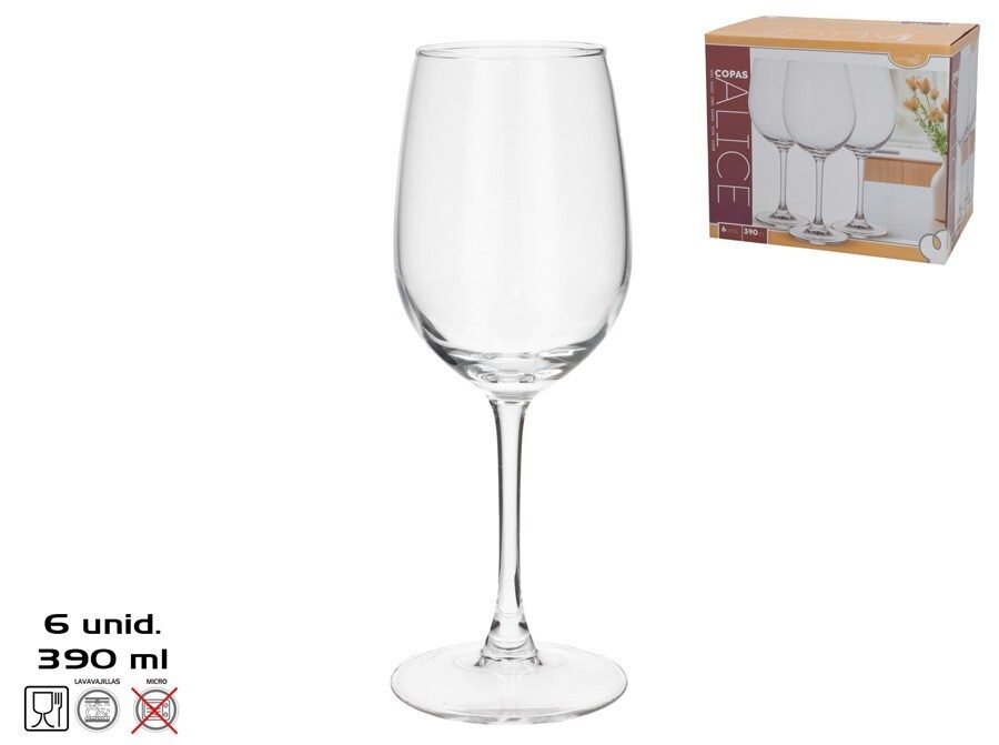 [144203] COPA CRISTAL ALICE 390 ML 6 UDS