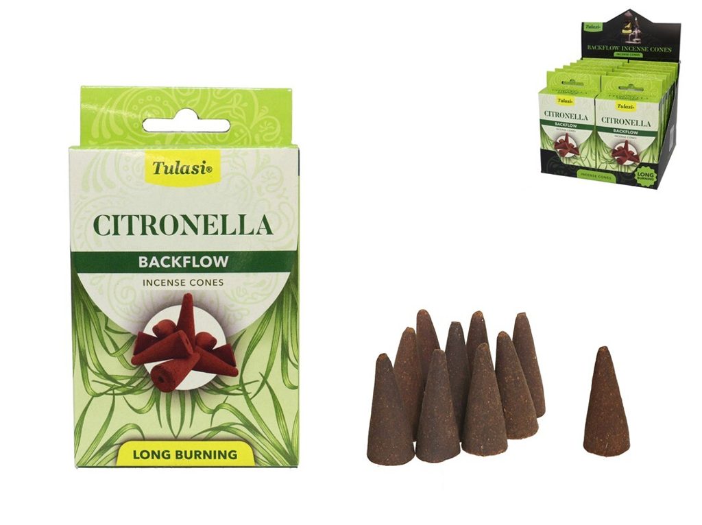 [144006] INCIENSO TULASI CITRONELA 28 GRS 10 CONOS