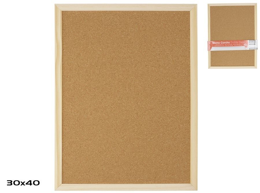 [140241] MEMO CORCHO DOBLE CARA 30 X 40 CM