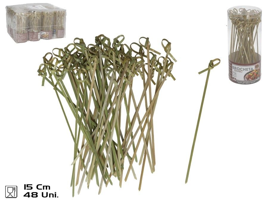 [142200] BROCHETA BAMBU 15 CM 48 UDS