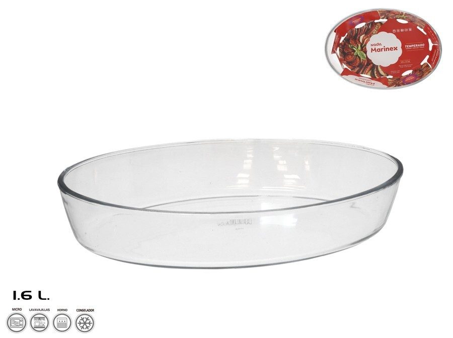 [143461] FUENTE OVAL INDIVIDUAL 1.6 LTS 26 X 18 X 6 CM