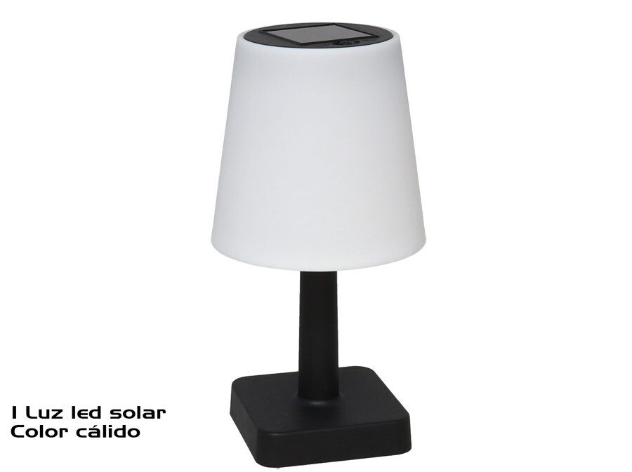 [143509] LAMPARA SOLAR DE MESA 22.5 X 12 X 12 CM