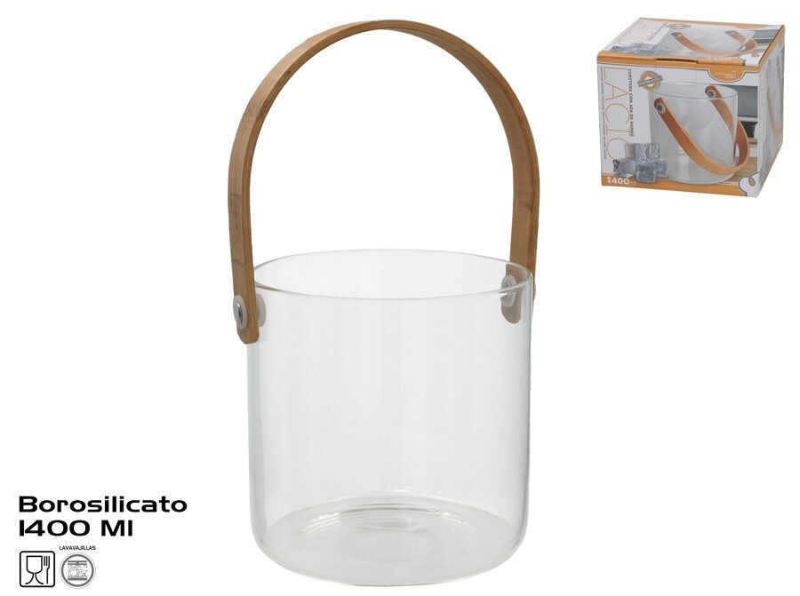 [143520] CUBITERA BORO CON ASA BAMBU LACIO 1400 ML