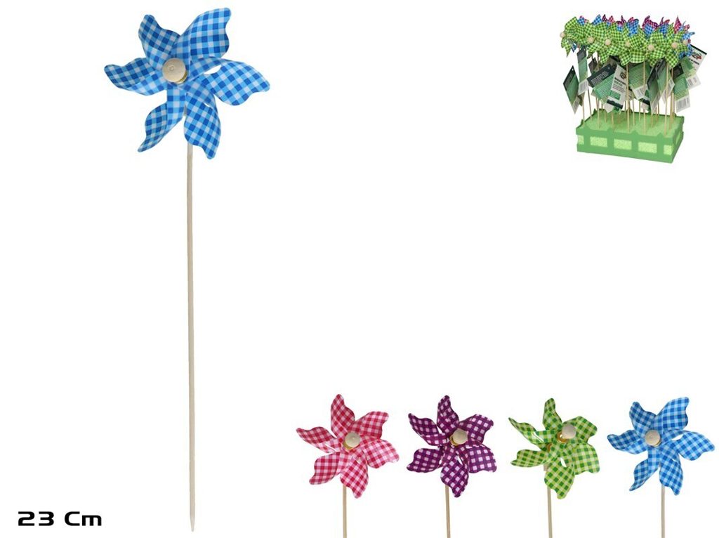 [111168] MOLINILLO DE VIENTO VICHY 23 CM SURTIDO