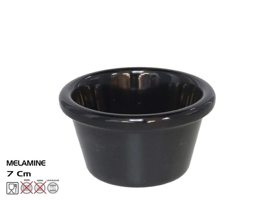 [132835] RAMEKIN MELAMINA NEGRO 7 CM