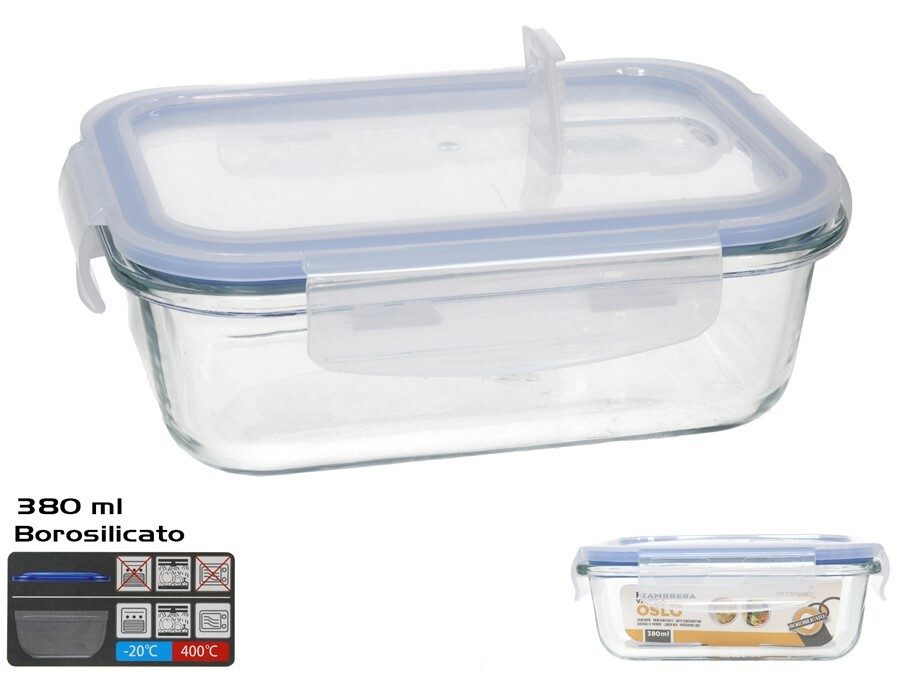 [140398] FIAMBRERA RECTANGULAR OSLO VALVULA 380 ML