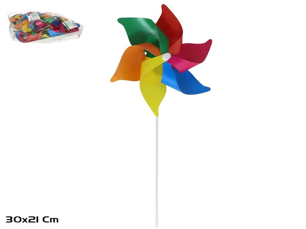 [142964] MOLINILLO VIENTO MULTICOLOR JARDIN 30 X 21 CM