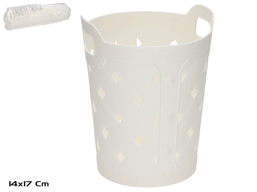 [142980] CESTA MULTIUSO BLANCO 14 X 17 CM