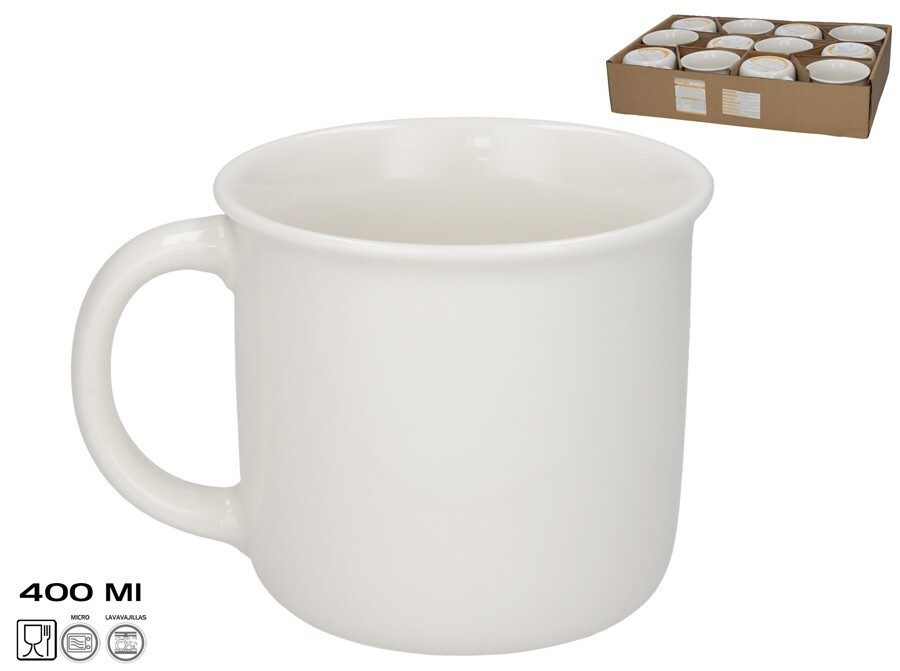 [142983] TAZA MUG PORCELANA 400 ML