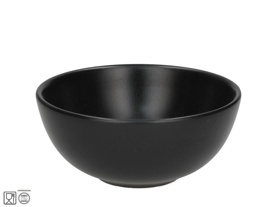 [142991] BOWL BLACK 14.8 CM