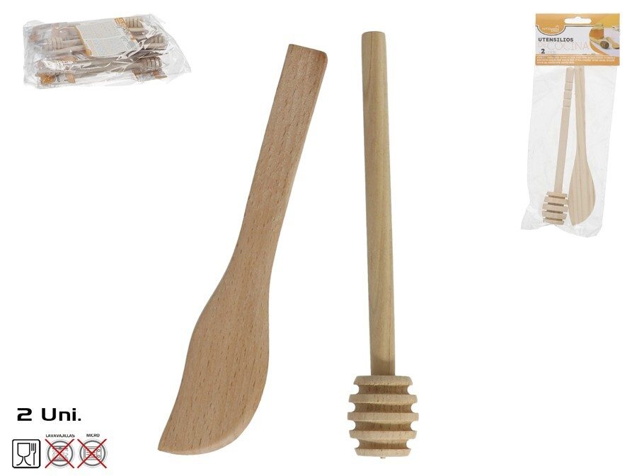 [130714] UTENSILIOS COCINA MADERA 2 UDS