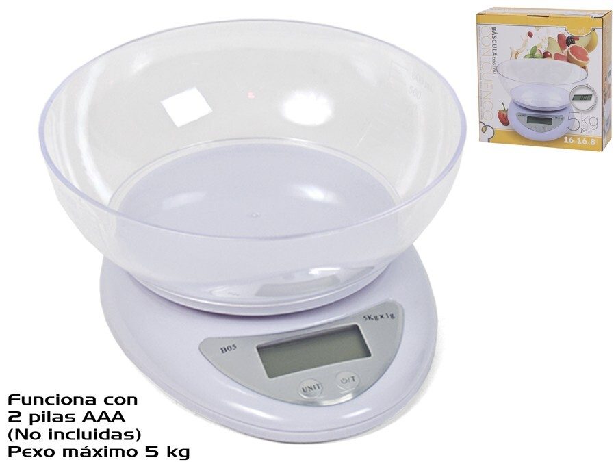 [142443] BASCULA DIGITAL CON CUENCO 5 KG