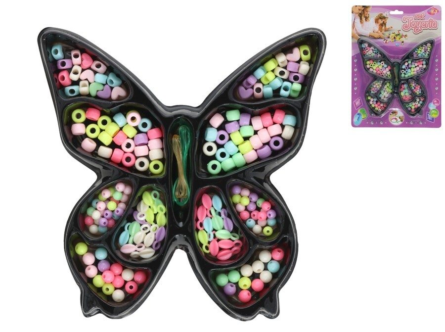 [142451] SET HACER PULSERAS Y COLLARES FORMA MARIPOSA