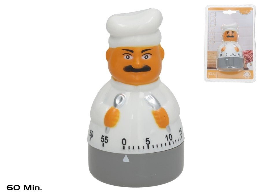 [142486] RELOJ COCINA COCINERO 10 X 5 CM
