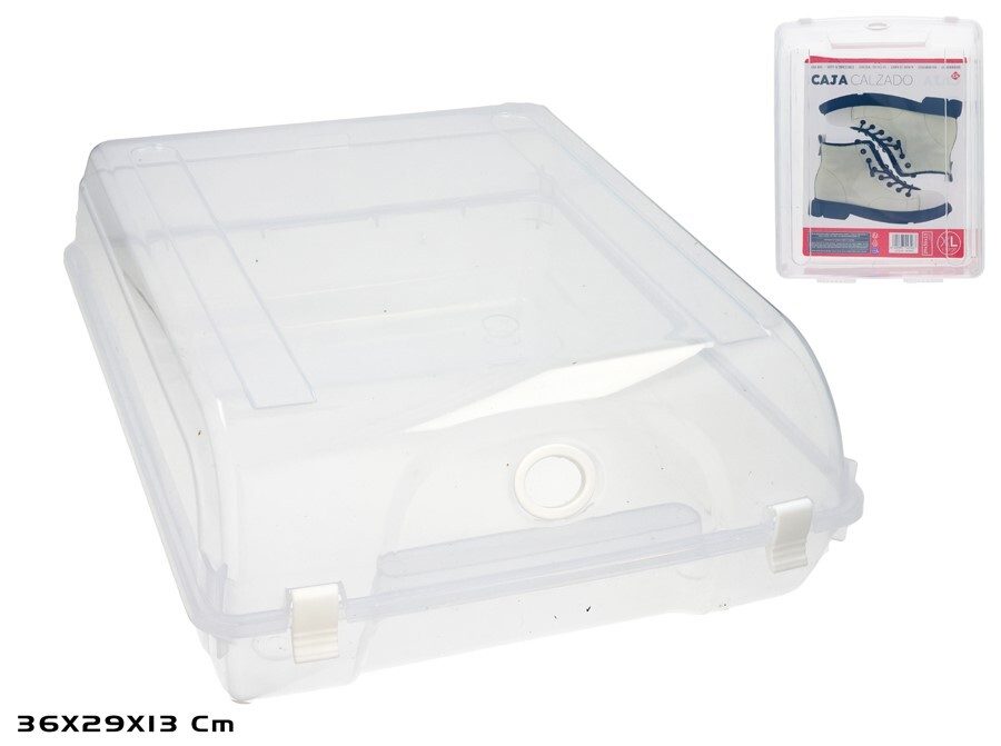 [142509] CAJA CALZADO TRANSPARENTE XL 29 X 36 X 13 CM