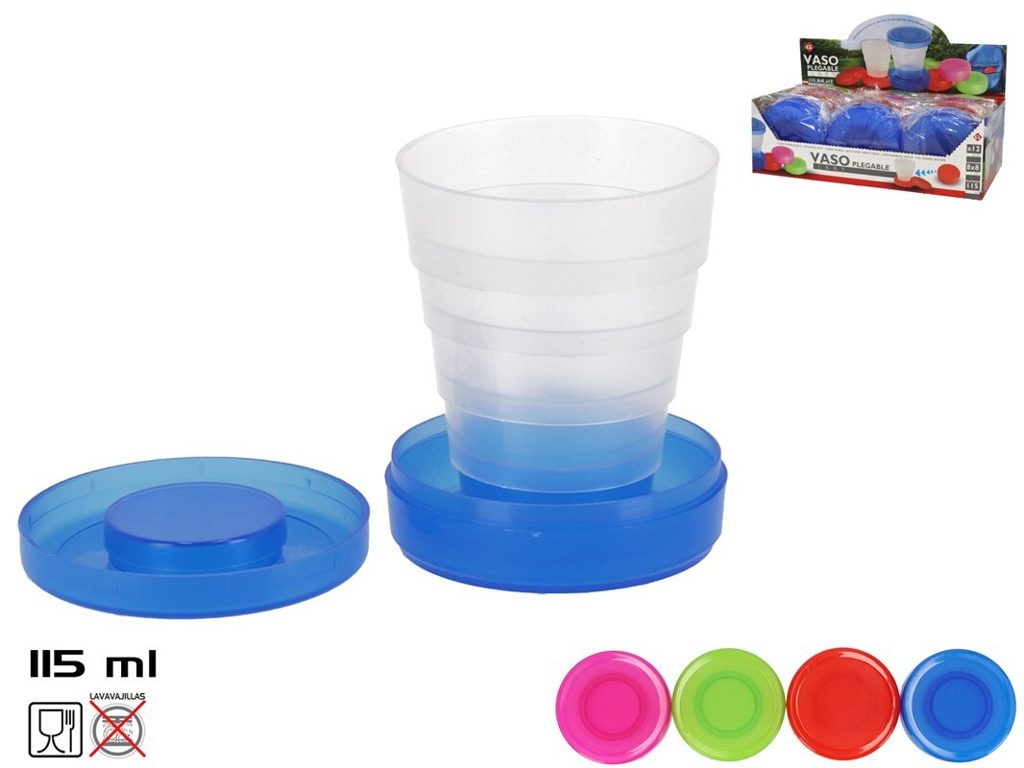 [96265] VASO PLEGABLE LARY PLASTICO SURTIDOS