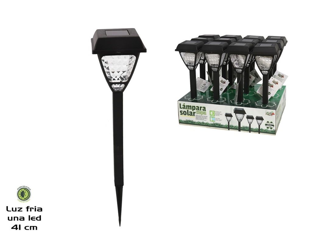 [134567] LAMPARA SOLAR LED COPA 1 LED 41 CM