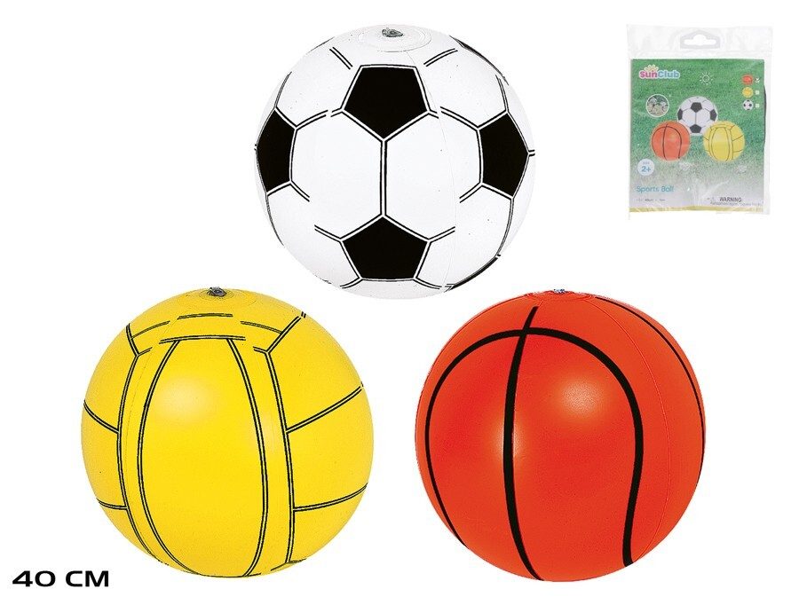 [141981] PELOTA SPORT HINCHABLE 3 SURTIDOS 40 CM