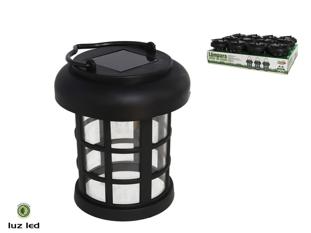 [141984] LAMPARA SOLAR-LED DE MESA 19 X 11 CM